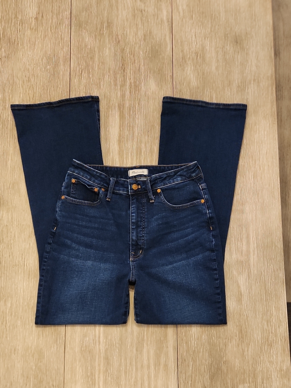 Madewell Denim High-Rise Curvy Skinny Flare Jeans  (Size: 30)